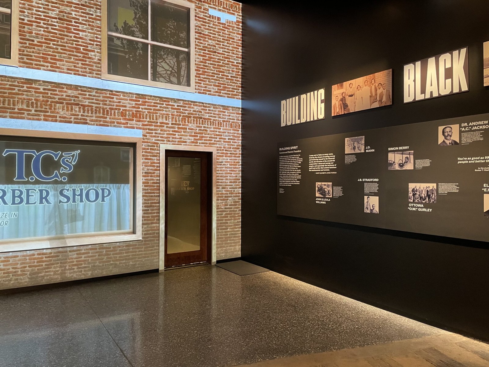 A Look Inside the Greenwood Rising Museum building black wall street