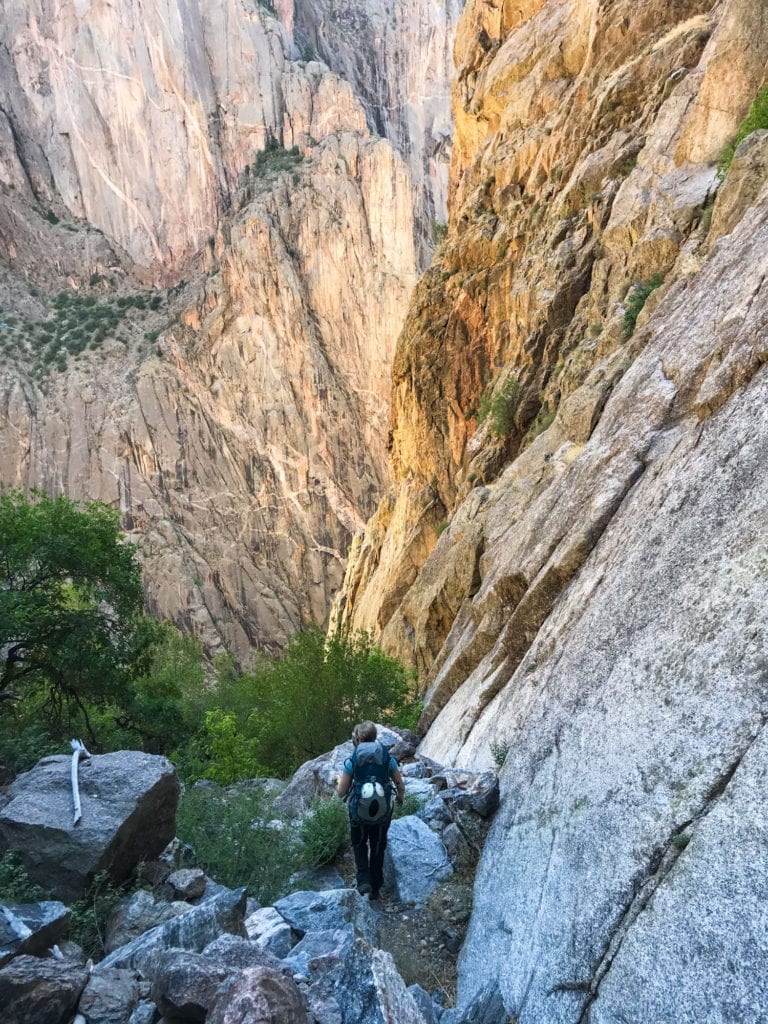 backpacking in the black canyon