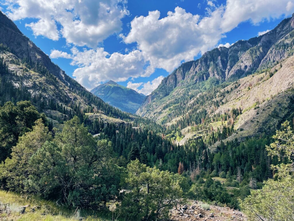 views from Perimeter Trail in Ouray, CO