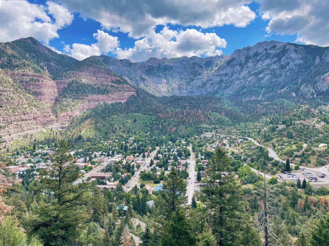 views of Ouray Colorado