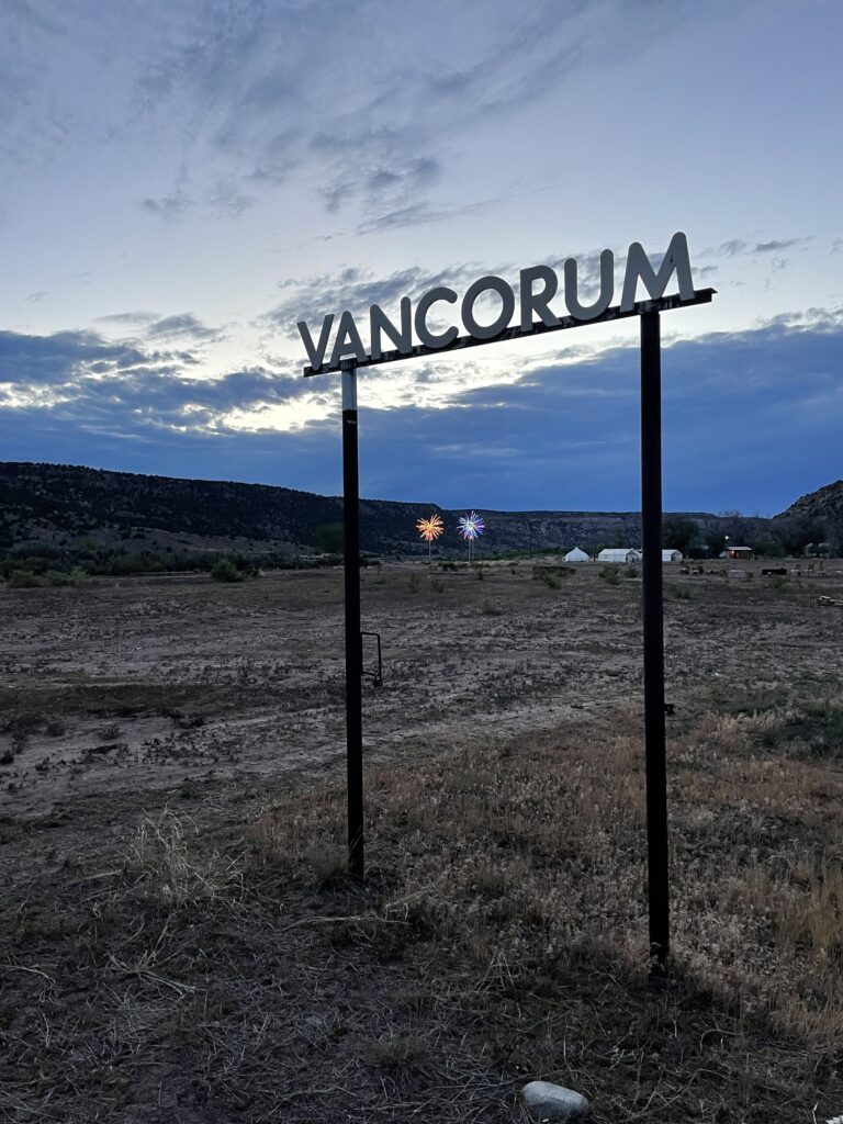 vancorum sign at CampV in Colorado