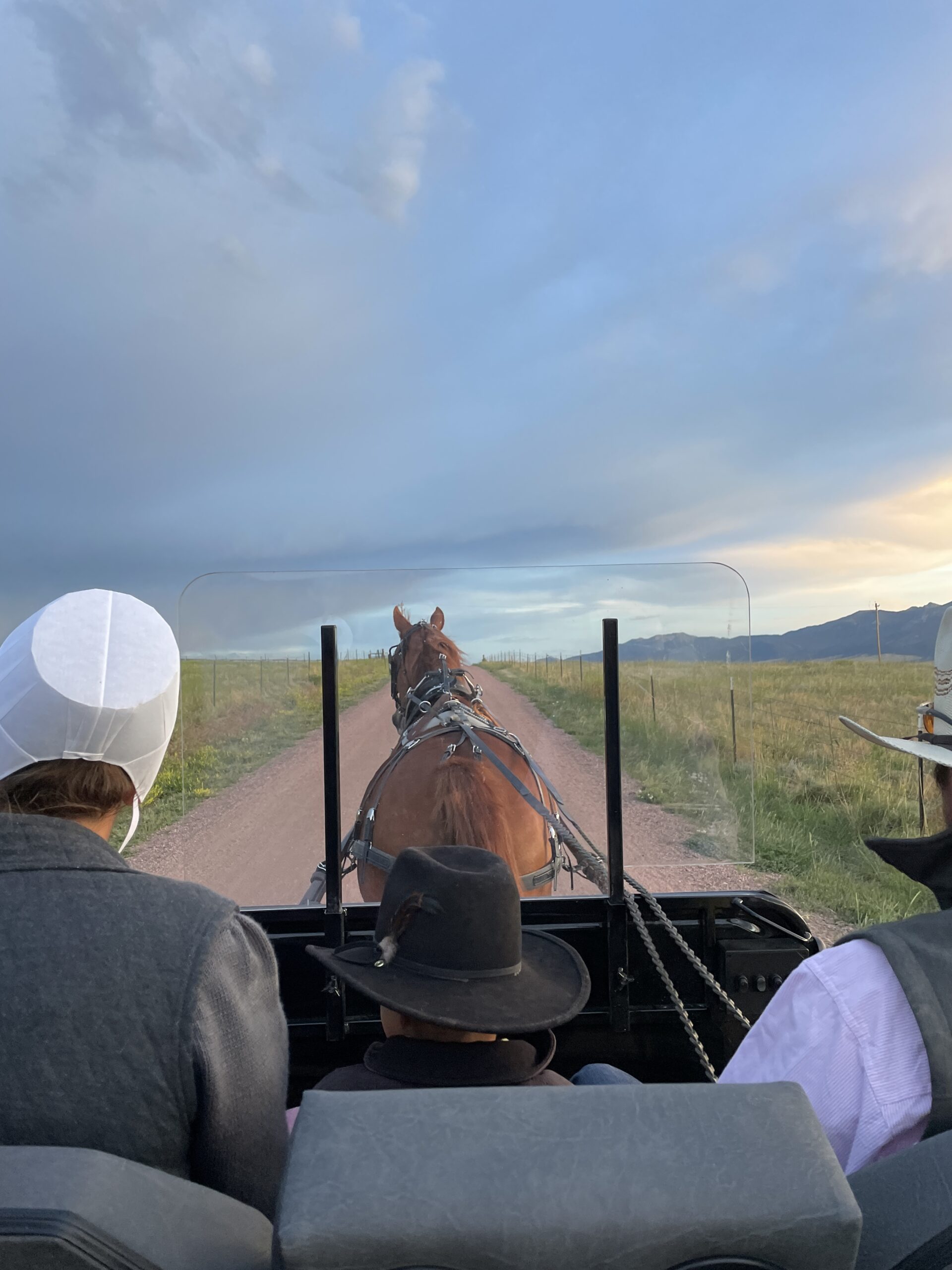 wagon ride at Sunset Ranch