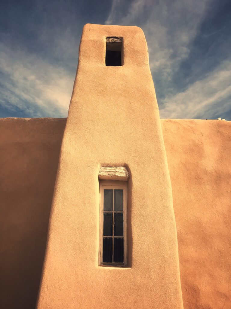 adobe church in New Mexico, southwest travel photo