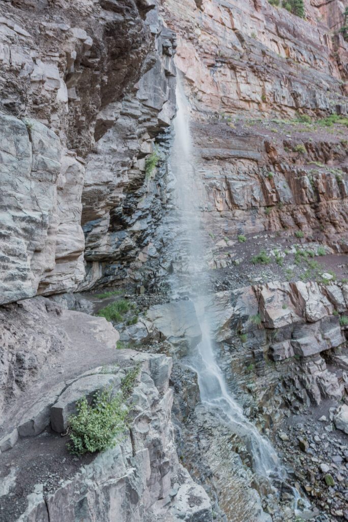 image of Cascade Falls hiking the Perimeter Trail in Ouray, CO