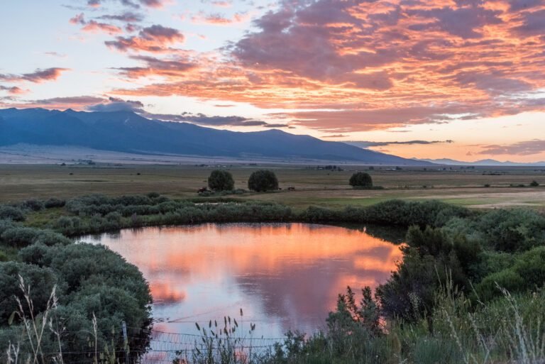 sunset in Westcliffe, CO