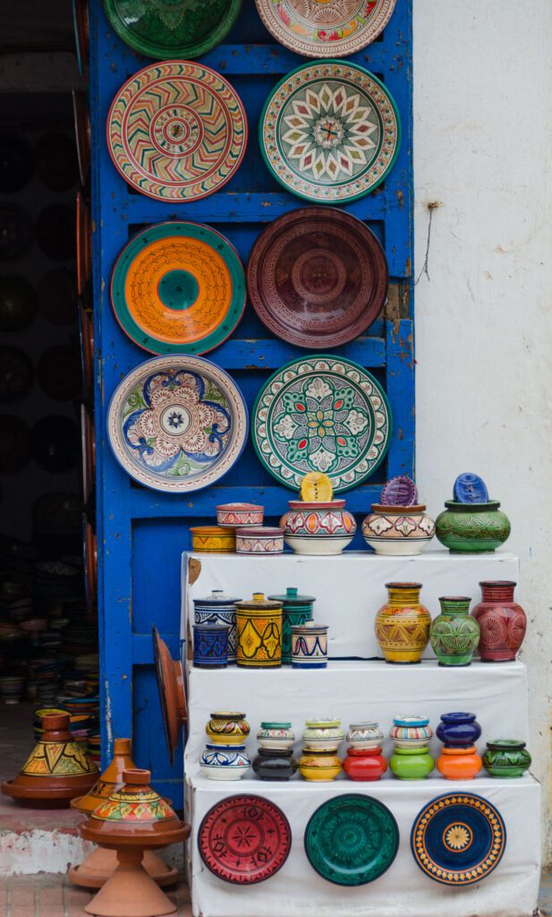 pottery market in Morocco, Morocco travel photo