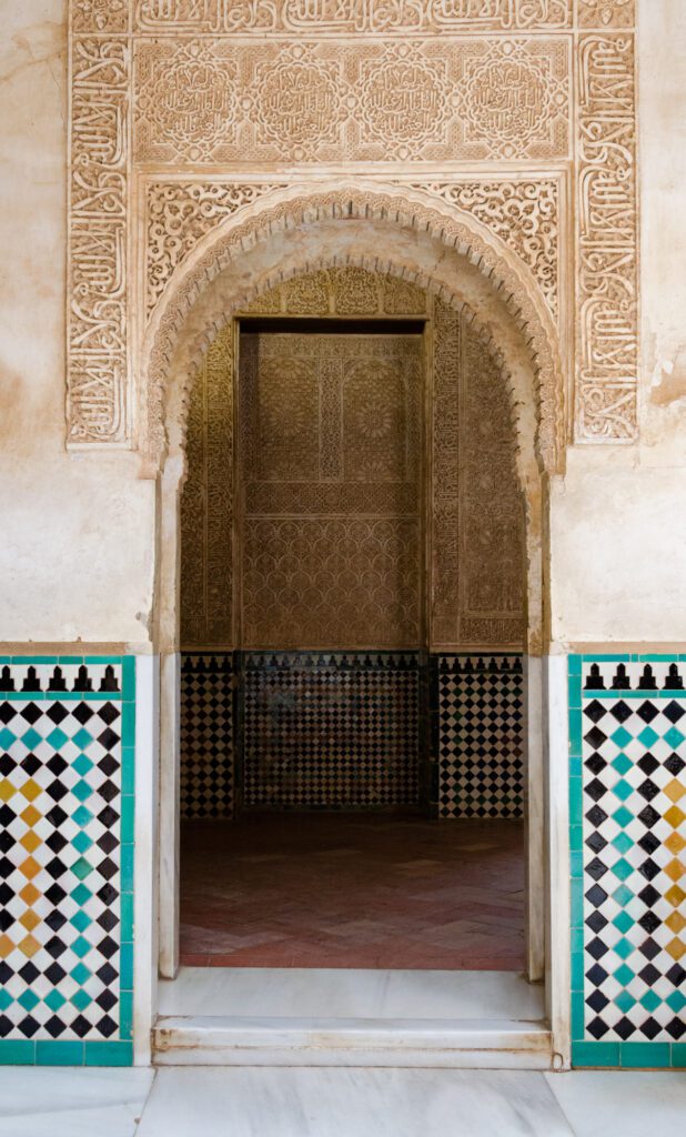 ornate door at Alhambra Spain