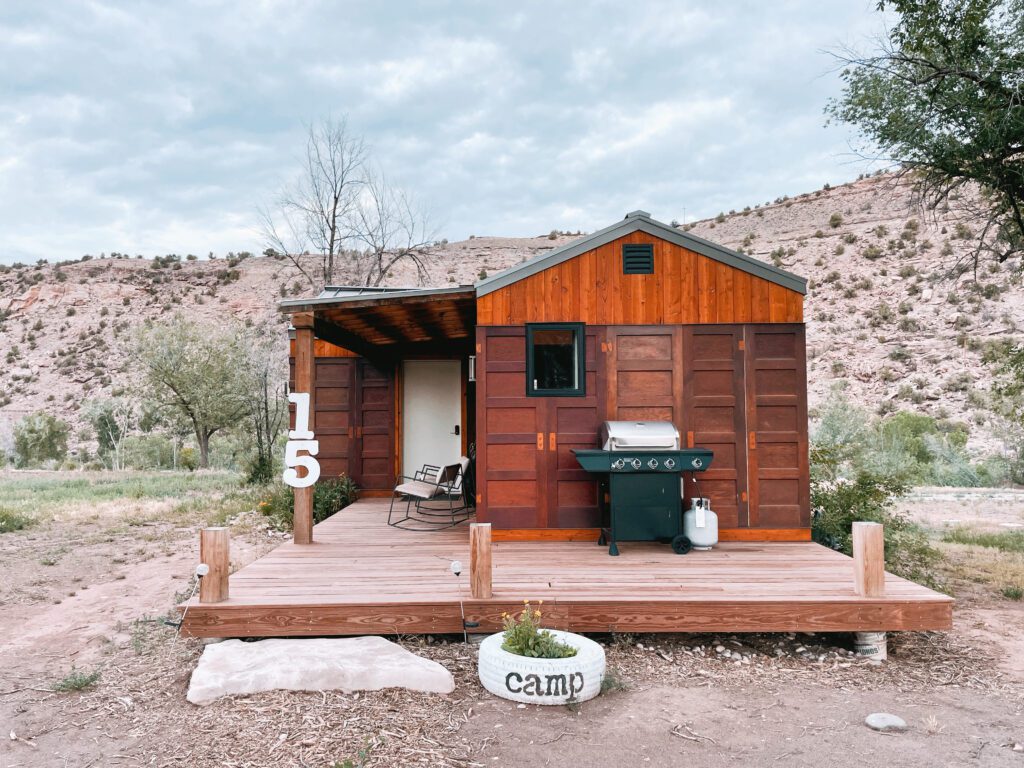 cabins at CampV in Colorado