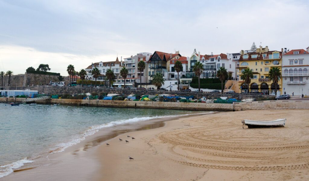 image of seaside village of Cascais Portugal
