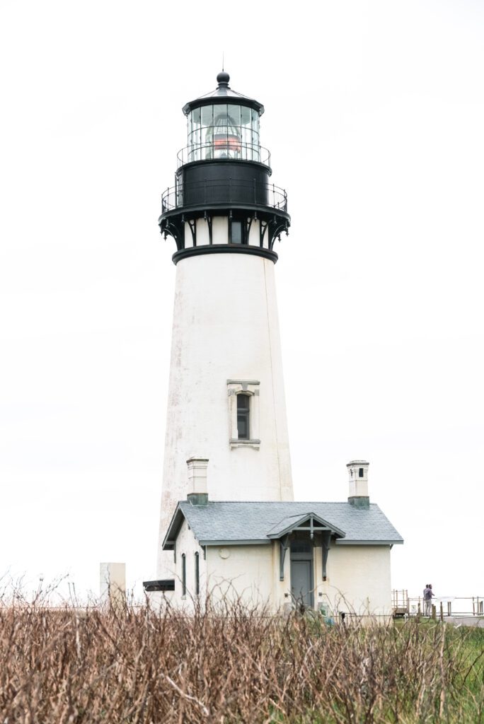 image of Yaquina Head Lighthouse Oregon, travel editorial photography
