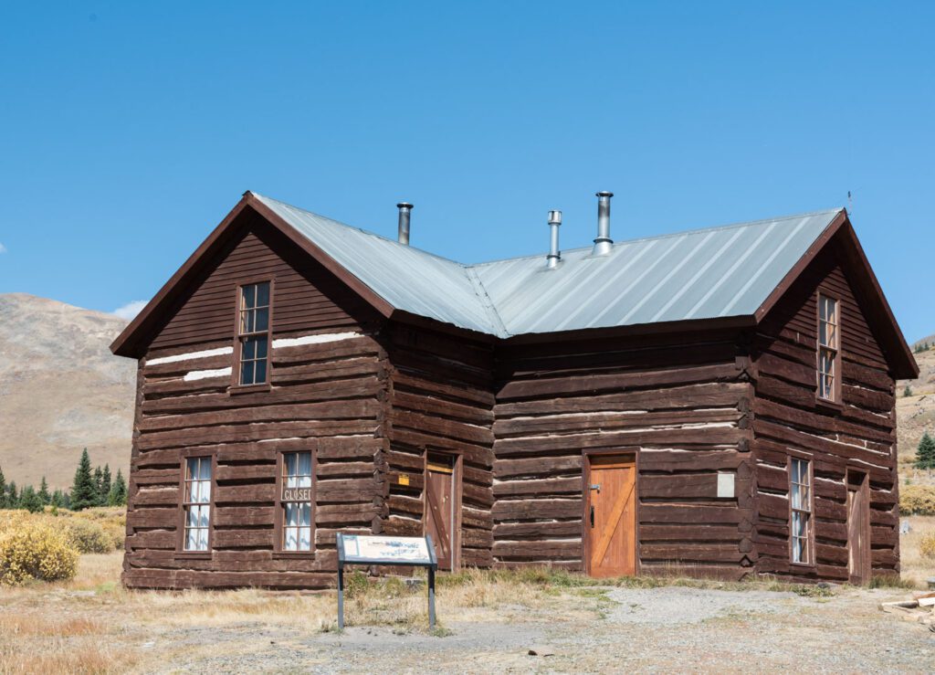 historic cabin atop Boreas Pass