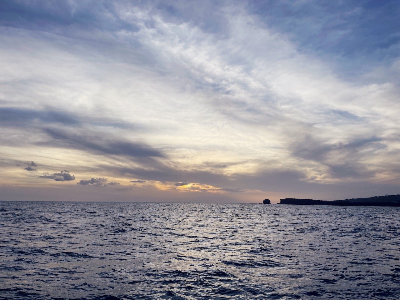 sunset catamaran on Lanai