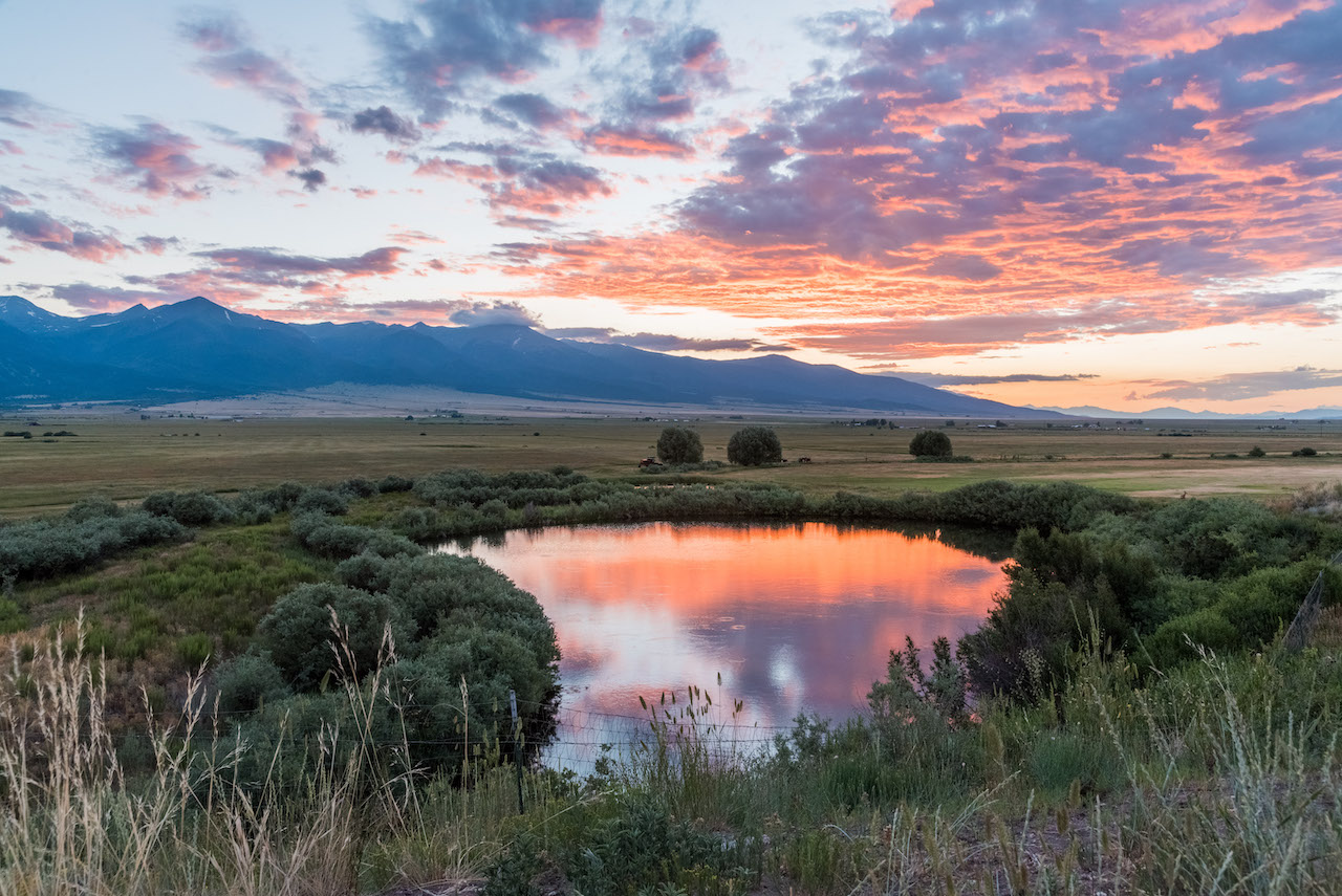 sunsets in westcliffe