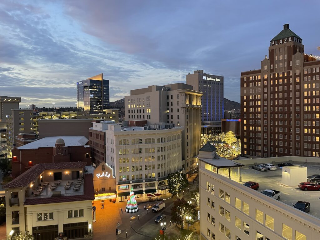 downtown El Paso, far west texas