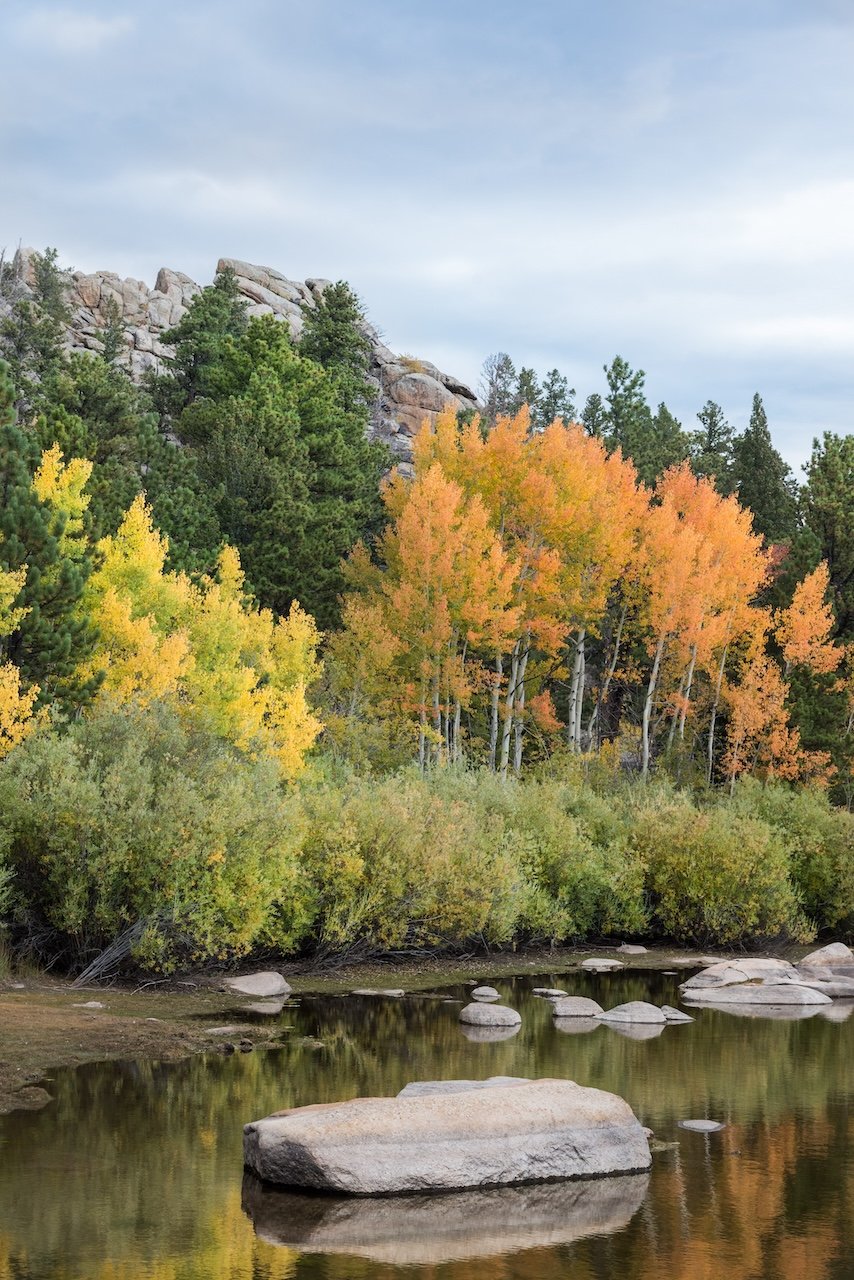 Red Feather Lakes Colorado in the fall