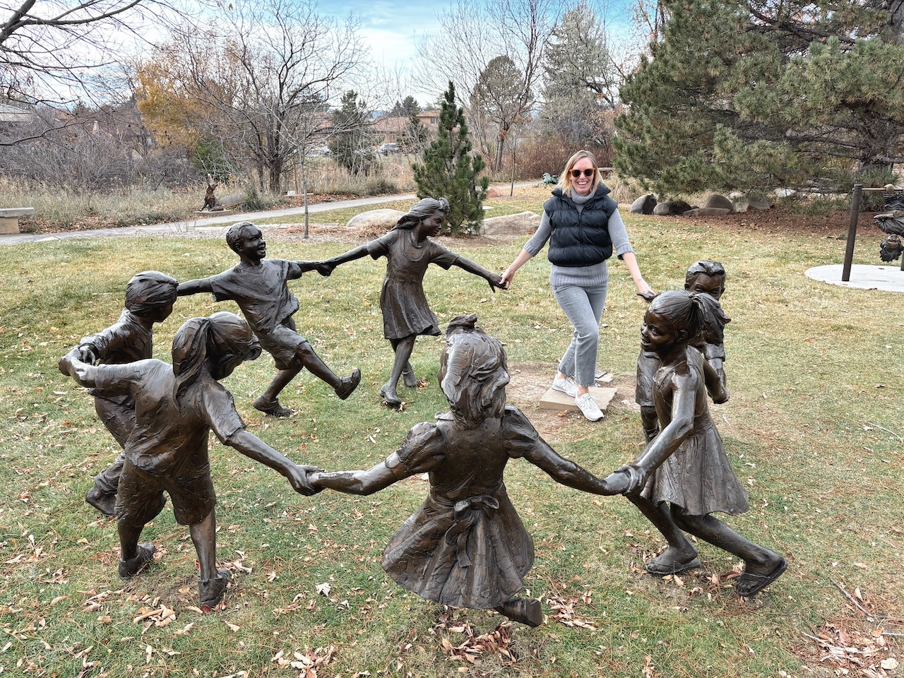 Dancing with the sculptures in Loveland