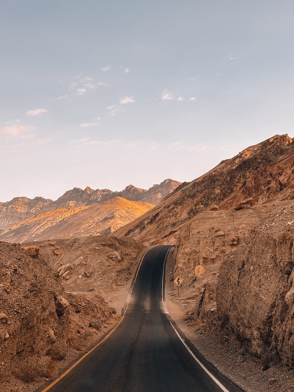 Driving through Death Valley