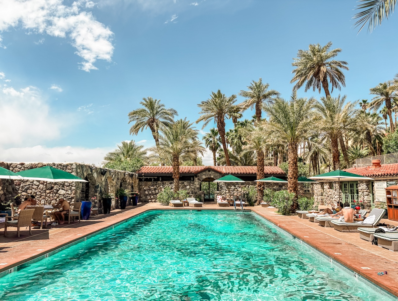 the pool at Inn at Death Valley