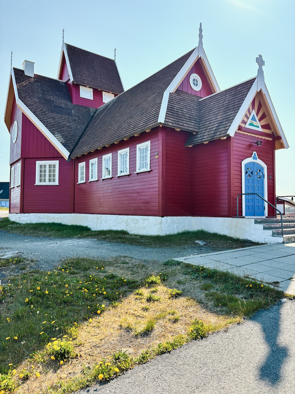 colorful houses in Greenland