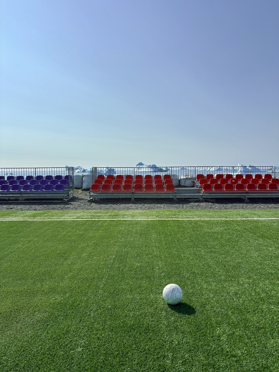 soccer field in Qeqertarsuaq Greenland