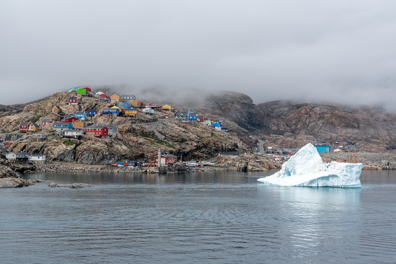 colorful buildings in Uummannaq Greenland