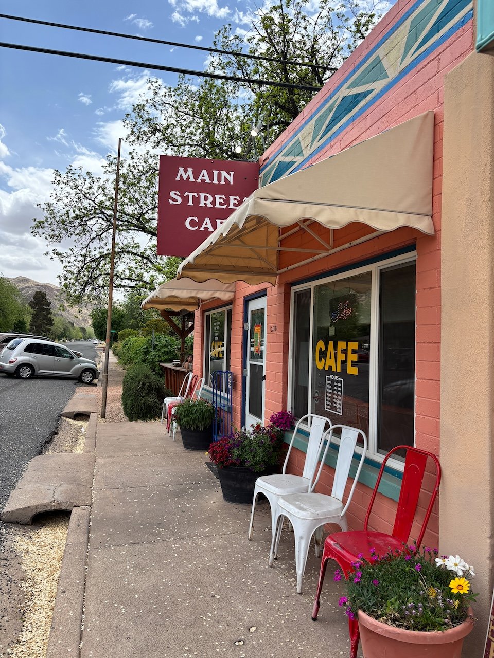 Things to do Near Zion National Park town of hurricane utah, main street cafe