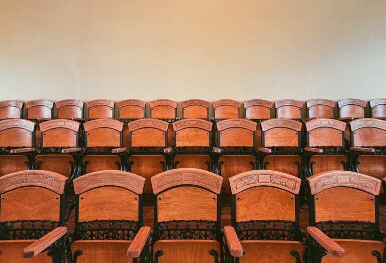 seats inside the st. george tabernacle