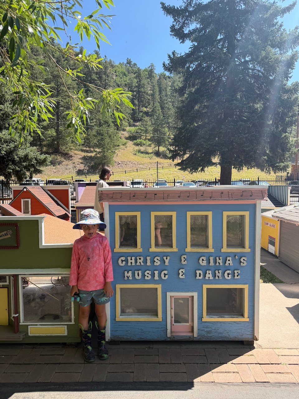 tiny town and railroad